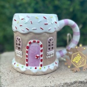 Holly & Joy Christmas gingerbread house mug Viral tik tok holiday man